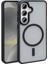 - Samsung Galaxy S23 FE - Kılıf Magsafe Şarj Özellikli Mat Arka Yüzey Sio Kapak - Siyah 1
