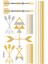 Geometrik Desenli Gold Altın Dövme Metalik Ok Tattoo 1