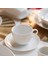 Chalk Porselen 2li 220ML Çay Bardağı ve Tabağı Seti 2