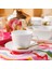 Chalk Porselen 2li 310ML Cappuccino Bardak ve Tabak Seti 5