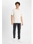 %100 Pamuk Comfort Regular Fit Rahat Kesim Bisiklet Yaka Sırt Baskılı Kısa Kollu Tişört C6142AX24AU 2
