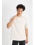 %100 Pamuk Comfort Regular Fit Rahat Kesim Bisiklet Yaka Sırt Baskılı Kısa Kollu Tişört C6142AX24AU 5