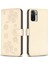 Xiaomi Redmi Not 10 Için Flip Case 4g Cüzdan Pu Deri Yonca Çiçek Kart (Yurt Dışından) 1