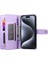 IPhone 15 Için Flip Case Pro Bilek Kayışı Kickstand Çok Fonksiyonlu Kart (Yurt Dışından) 4