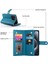 IPhone 15 Için Flip Case Pro Bilek Kayışı Kickstand Çok Fonksiyonlu Kart (Yurt Dışından) 5