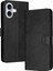 Toka ile Kart Yuvası Saf Renk Pu Deri ile IPhone 16 Için Flip Case (Yurt Dışından) 1