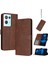 Oppo Için Flip Case Buckle 8 Pro 5g Saf Renk Toka ile Kart Yuvası ile Pu (Yurt Dışından) 1