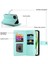 IPhone 15 Için Flip Case Artı Kickstand Cüzdan Bölmesi Bilek Kayışı Kart (Yurt Dışından) 3