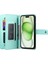 IPhone 15 Için Flip Case Artı Kickstand Cüzdan Bölmesi Bilek Kayışı Kart (Yurt Dışından) 5
