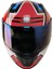 Mts M-801 Thanos Mavi-Beyaz Güneş Vizörlü Kask (Mavi Camlı) 2