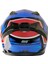Mts M-801 Thanos Mavi-Beyaz Güneş Vizörlü Kask (Mavi Camlı) 3