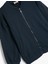 Fermuarlı Sweatshirt Uzun Kollu Yuvarlak Yaka Cepli Pamuklu 3