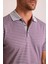 Erkek Gri Çizgili Polo Yaka T-Shirt 13