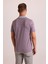 Erkek Gri Çizgili Polo Yaka T-Shirt 14