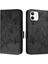 Kredi Kartı Yuvası ile IPhone 12 Pu Deri Manyetik Cüzdan Için Kılıf (Yurt Dışından) 1
