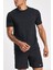 Training Axis Dri Fit Adv Tshirt Black Bol Kesim Dalgıç Kumaşı Erkek Antreman Tişört Siyah 1