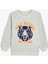 Sweatshirt Kaplan Kabartma Baskılı Şardonlu Bisiklet Yaka 1