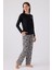 Kadın Siyah Pijama Takım, Viskon Dokuma, Büyük Beden Kadın Pijama Takım 1
