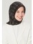İpek Eşarp Nostalji - 8555-11 Siyah Kahve Twill 1