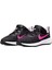 Revolution 6 Walk Shoes Lastik Ipli Kolay Giyimli Yürüyüş Ayakkabısı Siyah Pembe Swoosh 3