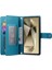 Samsung Galaxy S24 Ultra Kickstand Çok Fonksiyonlu Kart Için Flip Case (Yurt Dışından) 5