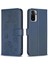 Xiaomi Redmi Not 10 Için Flip Case 4g Cüzdan Pu Deri Yonca Çiçek Kart (Yurt Dışından) 5