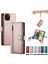 IPhone 15 Için Flip Case Artı Kickstand Cüzdan Bölmesi Bilek Kayışı Kart (Yurt Dışından) 2
