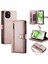 IPhone 15 Için Flip Case Artı Kickstand Cüzdan Bölmesi Bilek Kayışı Kart (Yurt Dışından) 3