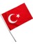 75 Adet Saten Sopalı Türk Bayrağı 1