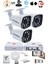 3 Kameralı Set - 5mp Sony Seculensli 1080P Full Hd Ahd - Gece Renkli, 8 Ultra Warm Led, Colorvu Teknolojisi, Metal Aluminyum Kasa 2