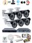 6'lı Kameralı güvenlik Kamerası Seti - 5mp Sony Seculensli 1080P Ahd, 8 Warm Led, Colorvu Gece Renkli Görüş 2