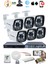 6 Kameralı Set 5mp Sony Seculensli 1080P Full Hd, 6 Atom Led, ahd Güvenlik Kamerası Seti, gece Görüşlü, Metal Kasa 2
