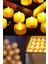12 Adet Sarı Işıklı LED Mum El Mumu Tealight Piller Dahil Kullanıma Hazır 3