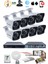 8 Kameralı Güvenlik Kamerası Seti - 5mp Sony Seculensli 1080P Full Hd Ahd, 6 Atom Led, Gece Görüşlü, IP66 Su Geçirmez, Plastik Kasa 2