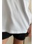 Relationship Status Bisiklet Yaka Pamuk Rahat Kalıp Kısa Kollu Basic Beyaz T-Shirt 3