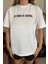 Anythıng Is Pawsıble Bisiklet Yaka %100 Pamuk Rahat Kalıp Kısa Kollu Basic Beyaz T-Shirt 1