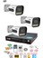 3 Kamera 1080P Görüntü Gece Renkli Full Hd 4xultra LED Gece Renkli Güvenlik Kamera Seti 500GB 2