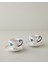 English Home Carnaval Birds New Bone China Kahve Fincan Takımı 4 Parça 2 Kişilik Mavi 2