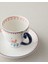 English Home Carnaval Birds New Bone China Kahve Fincan Takımı 4 Parça 2 Kişilik Mavi 5