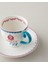 English Home Carnival Sparrow New Bone China Kahve Fincan Takımı 4 Parça 2 Kişilik Fuşya 5