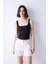 Corset Look Siyah Crop Top 1