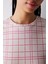 Checked Termal Gri Pantolon Pijama Takımı 3