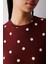 Dotted Termal Kahverengi Pantolon Pijama Takımı 4