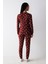 Dotted Termal Kahverengi Pantolon Pijama Takımı 5