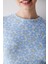 Flower Garden Termal Açık Mavi Pijama Takımı 3