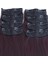 Kanekalon Fiber Sentetik Dalgalı 8 Parça Saç Çıt Çıt / Koyu Kızıl / (LISINYA175) 2
