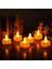 6 Adet Sarı Işıklı LED Mum El Mumu Tealight Piller Dahil Kullanıma Hazır 2