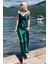 Mad Girls Yeşil Uzun Saten Elbise MG1408 2