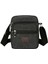 Erkekler Rahat Tuval Crossbody Çanta Fermuarlı Omuz Çantası Haberci Çantası Spor Göğüs Çantası (Gri) (Yurt Dışından) 1