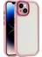iPhone 14 Kılıf Kamera Korumalı Renkli Kenar ve Çerçeve Tasarımlı Kromi Kapak 1